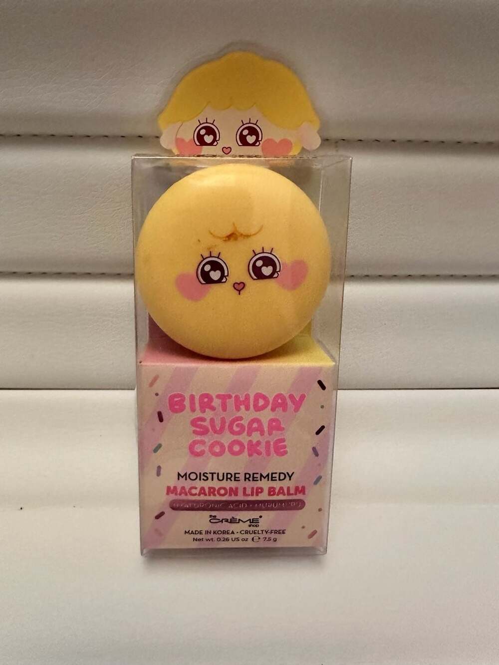 The Crรจme Shop x Bubbly Mates Birthday Sugar Cookie Macaron Lip Balm